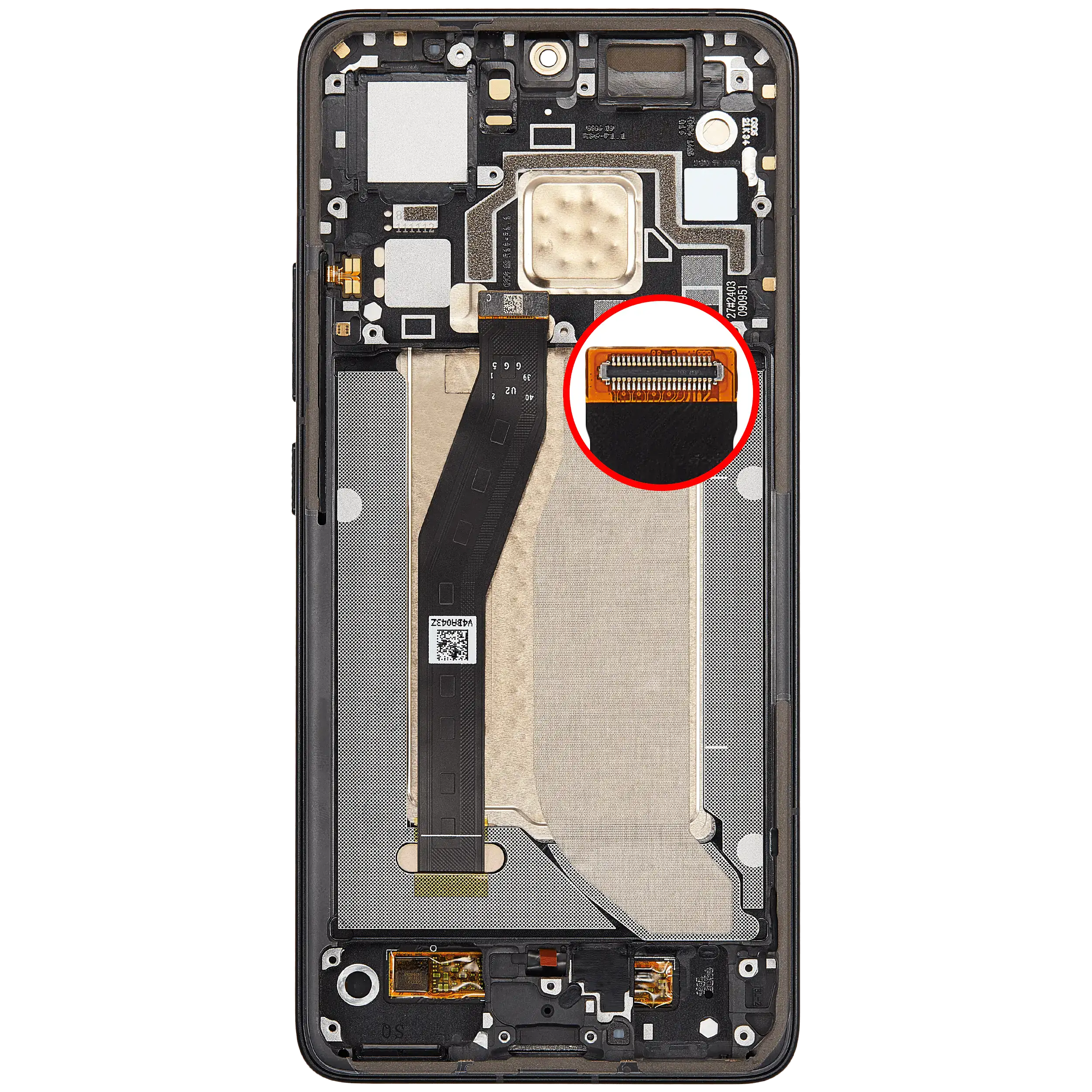 OLED Display mit Rahmen für Xiaomi 14T Pro / Redmi K70 Ultra (professionell aufgearbeitet) (Titan Black) – Bild 4