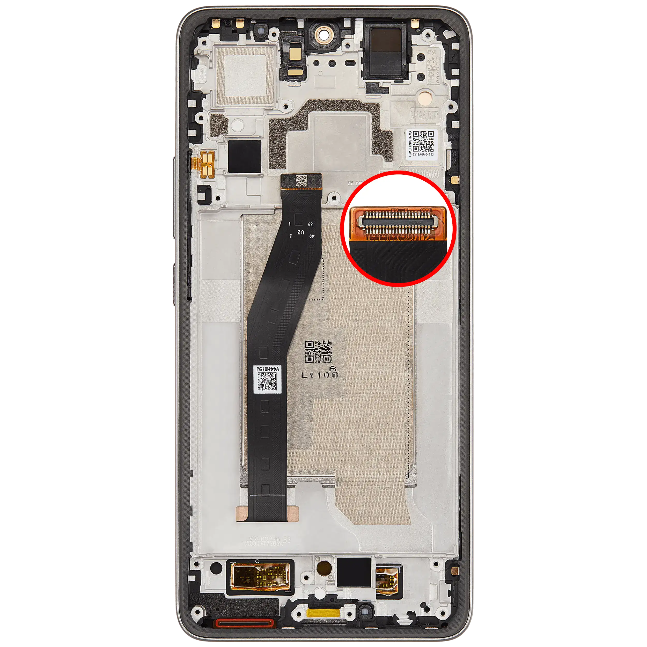 OLED Display mit Rahmen für Xiaomi 14T (professionell aufgearbeitet) (Titan Gray) – Bild 4