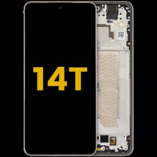 OLED Display mit Rahmen für Xiaomi 14T (professionell aufgearbeitet) (Titan Gray)