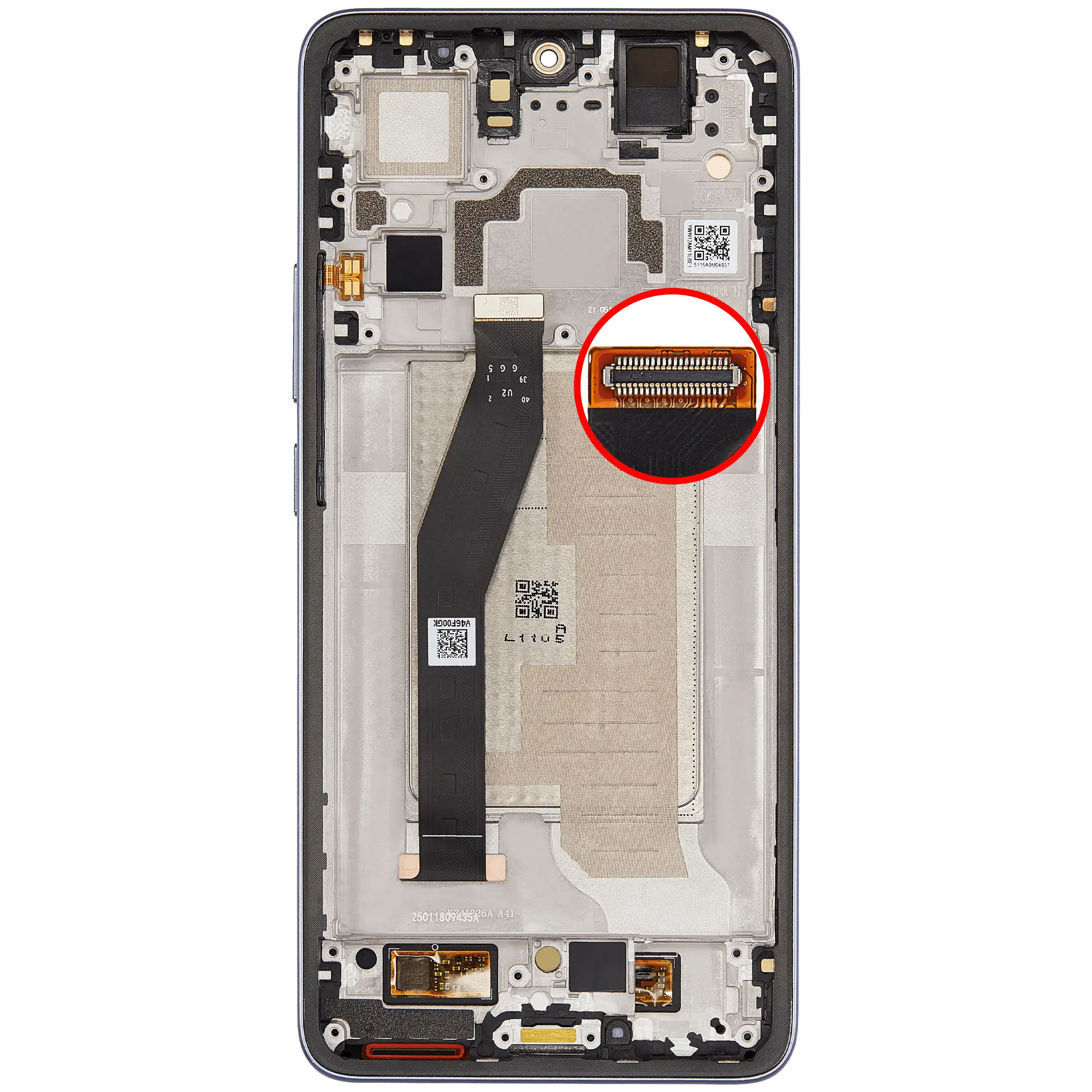 OLED Display mit Rahmen für Xiaomi 14T (professionell aufgearbeitet) (Titan Blue) – Bild 4