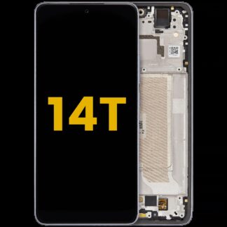 OLED Display mit Rahmen für Xiaomi 14T (professionell aufgearbeitet) (Titan Blue)