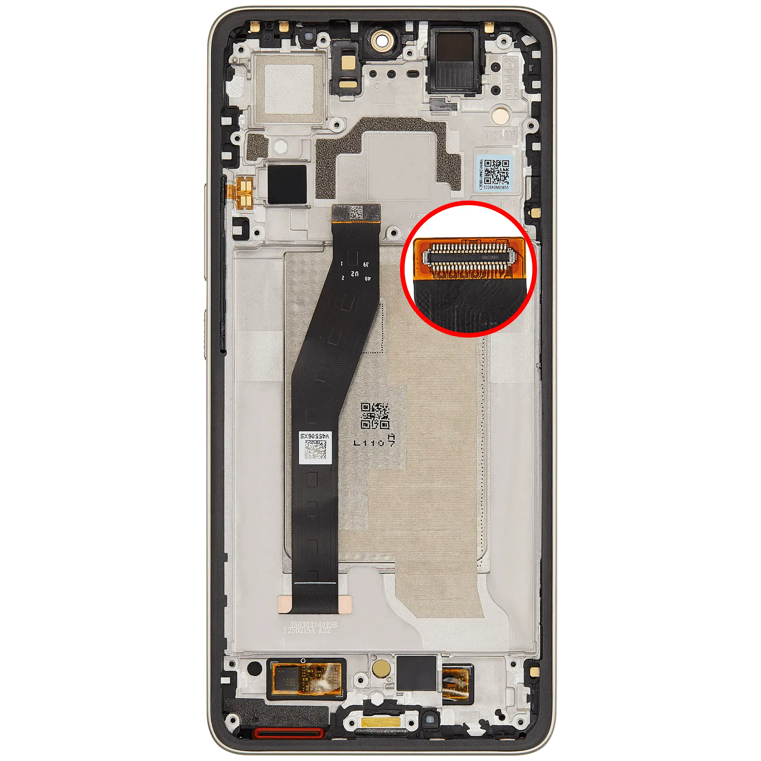 OLED Display mit Rahmen für Xiaomi 14T (professionell aufgearbeitet) (Lemon Green) – Bild 4