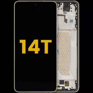 OLED Display mit Rahmen für Xiaomi 14T (professionell aufgearbeitet) (Lemon Green)
