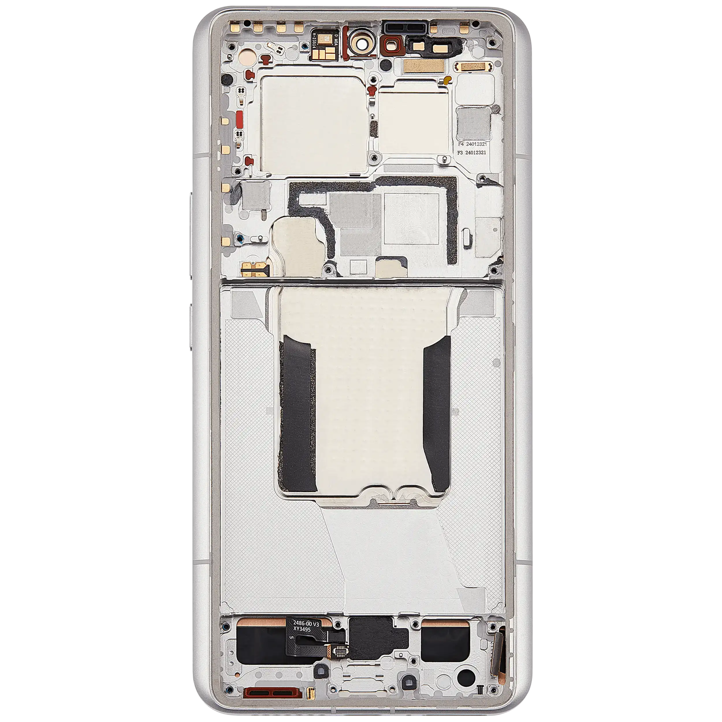 OLED Display mit Rahmen für Xiaomi 14 Ultra (professionell aufgearbeitet) (White (Weiß)) – Bild 4