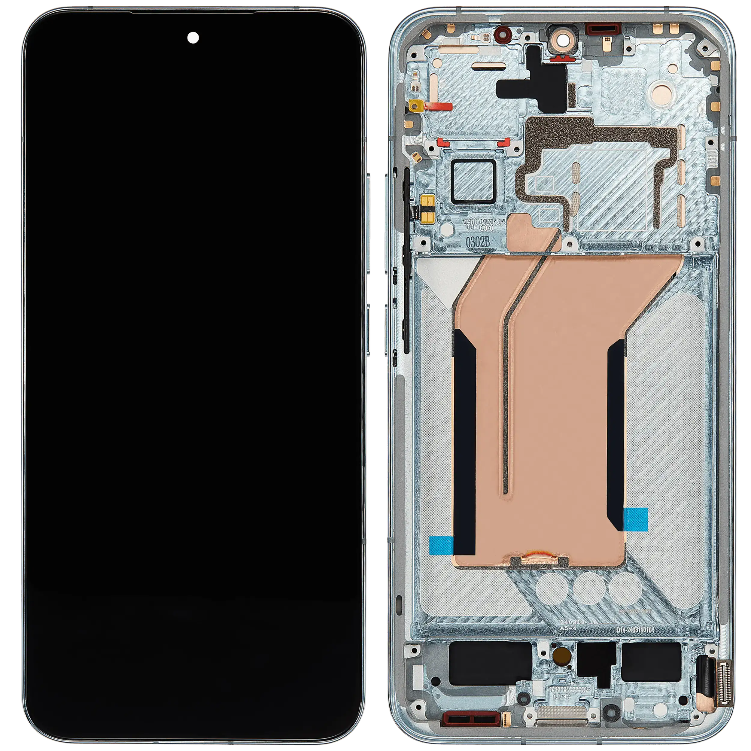 OLED Display mit Rahmen für Xiaomi 14 (professionell aufgearbeitet) (Jade Green) – Bild 2