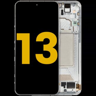 OLED Display mit Rahmen für Xiaomi 13 (professionell aufgearbeitet) (Flora Green)