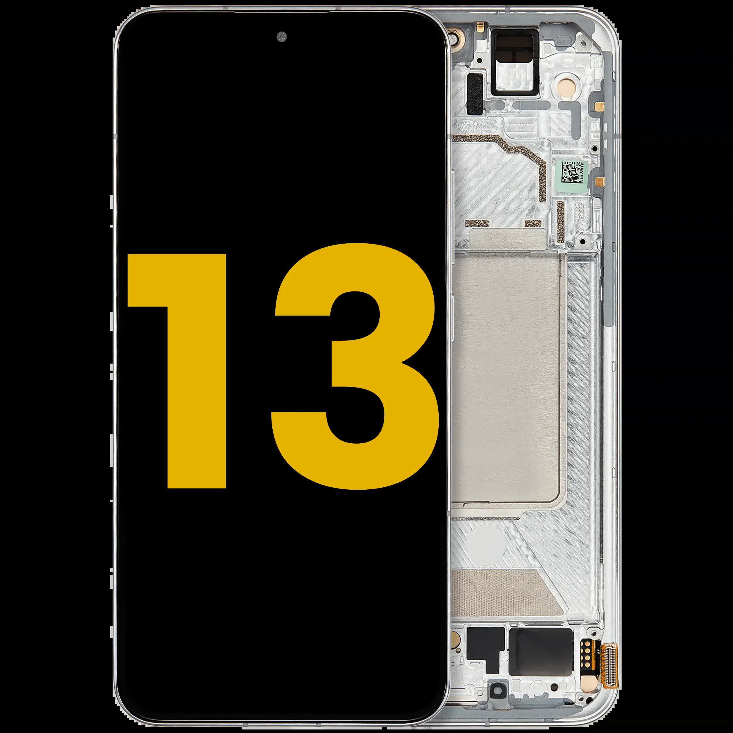 OLED Display mit Rahmen für Xiaomi 13 (professionell aufgearbeitet) (Flora Green)