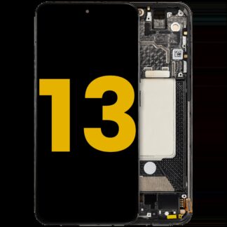 OLED Display mit Rahmen für Xiaomi 13 (professionell aufgearbeitet) (Black (Schwarz))