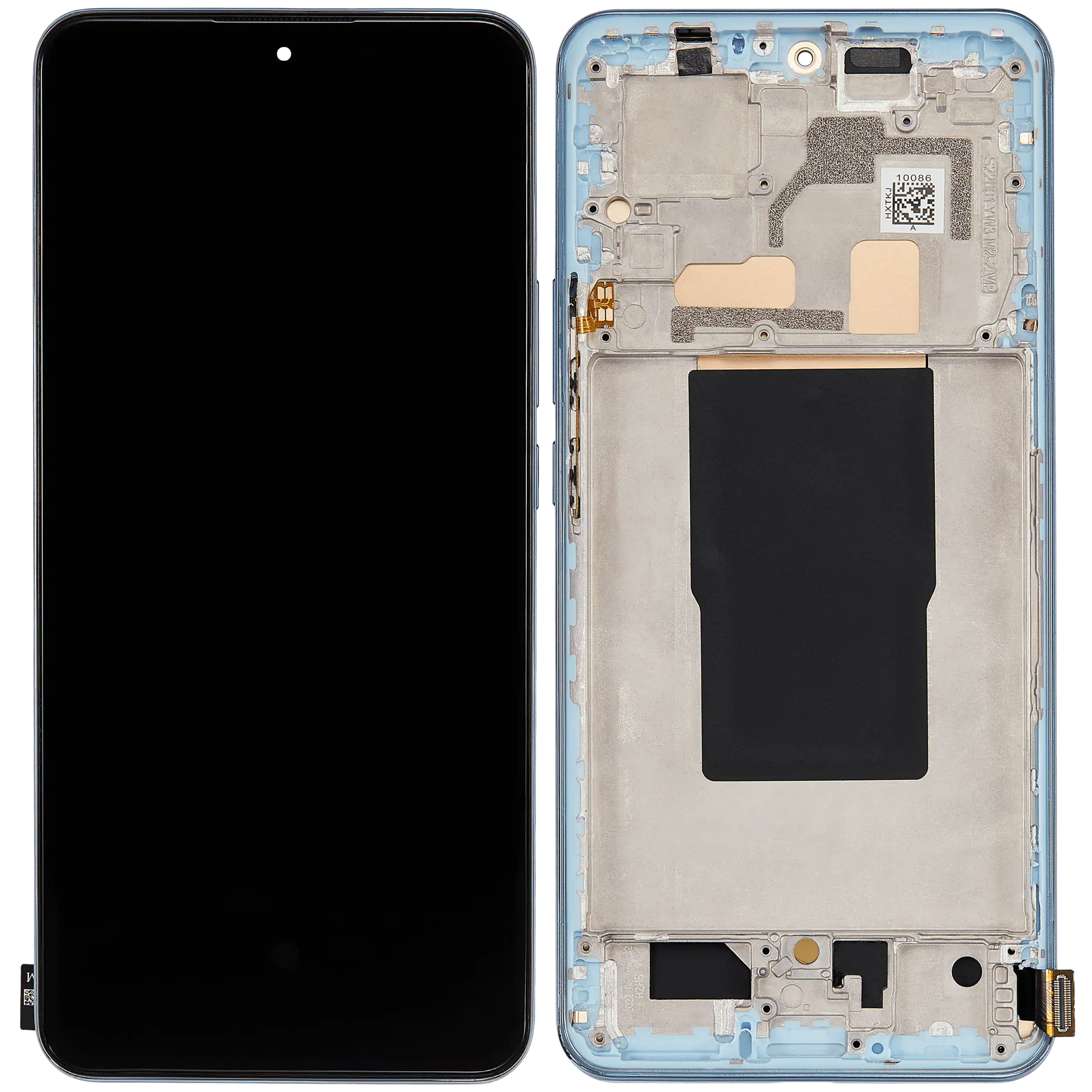 OLED Display mit Rahmen für Xiaomi 12T / 12T Pro / Redmi K50 Ultra (professionell aufgearbeitet) (Blue (Blau)) – Bild 2