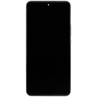 OLED Display mit Rahmen für Xiaomi 12T / 12T Pro / Redmi K50 Ultra (professionell aufgearbeitet) (Silver (Silber))