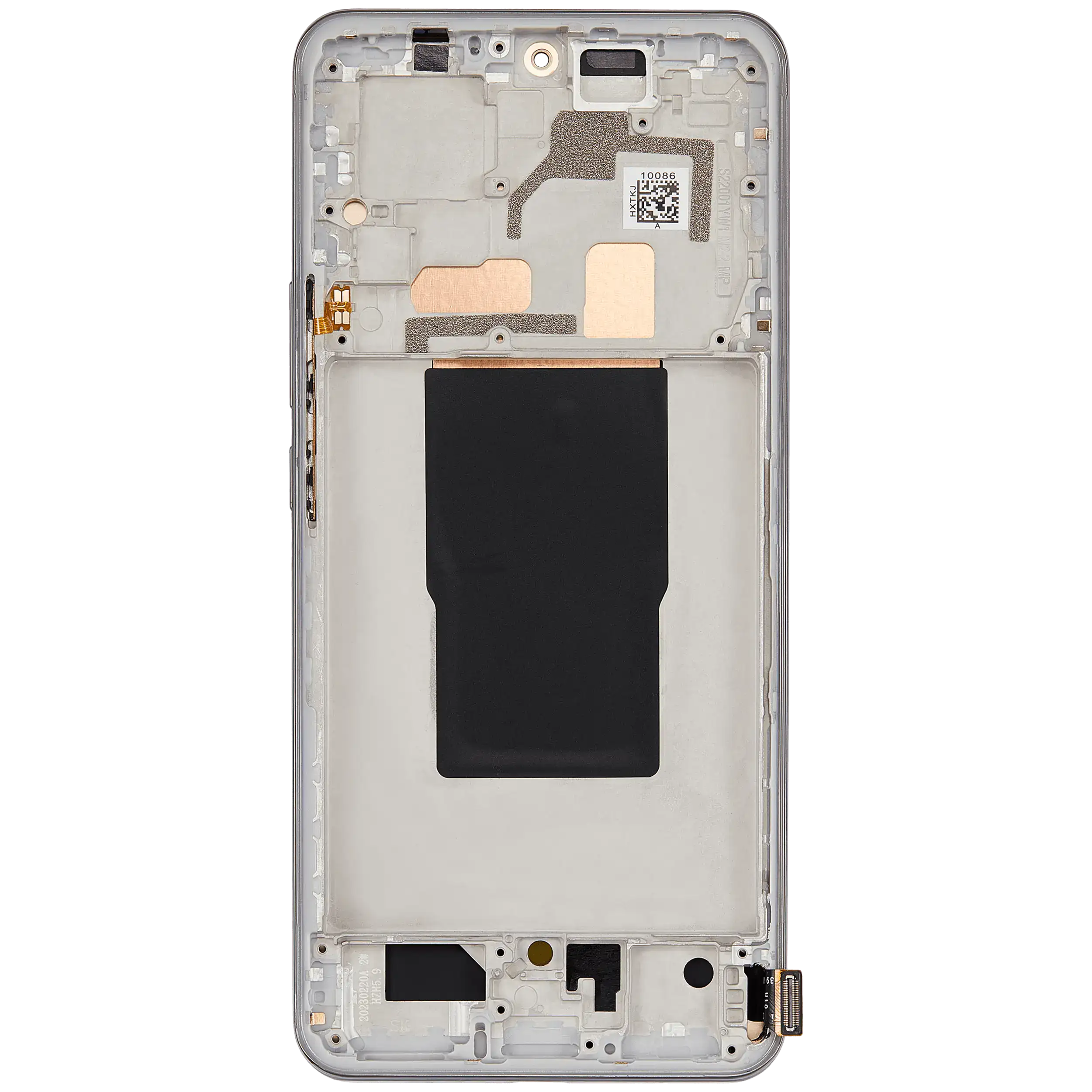 OLED Display mit Rahmen für Xiaomi 12T / 12T Pro / Redmi K50 Ultra (professionell aufgearbeitet) (Silver (Silber)) – Bild 4