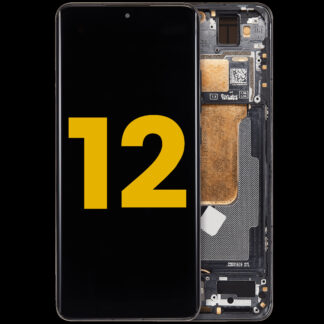 OLED Display mit Rahmen für Xiaomi 12 / 12X / 12S (professionell aufgearbeitet) (Gray (Grau))