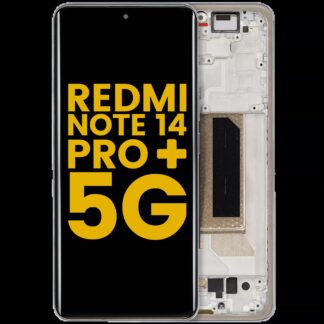 OLED Display mit Rahmen für Xiaomi Redmi Note 14 Pro Plus 5G (professionell aufgearbeitet) (Frost Blue (Blau))