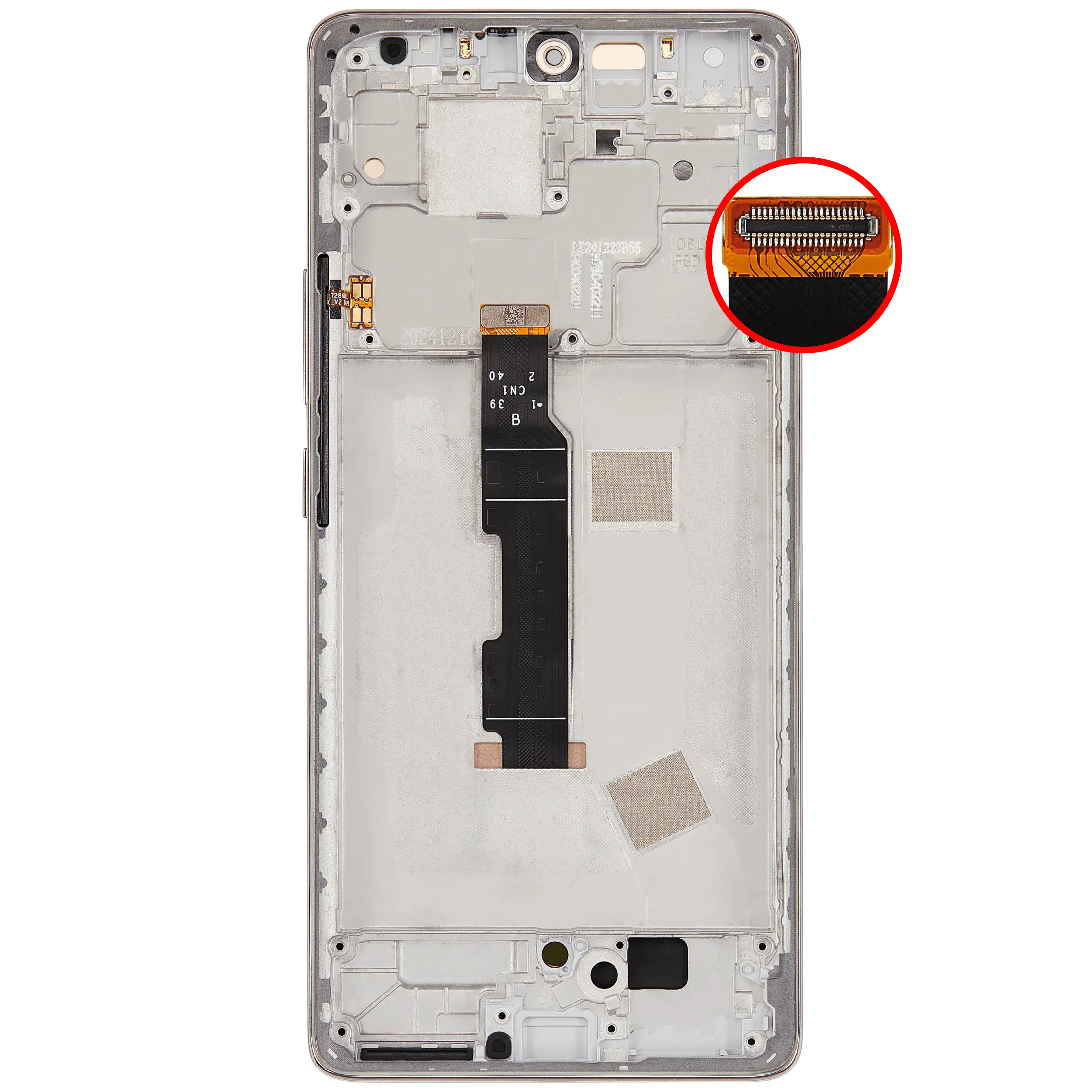 OLED Display mit Rahmen für Xiaomi Redmi Note 14 Pro 4G (professionell aufgearbeitet) (Sand Gold) – Bild 4