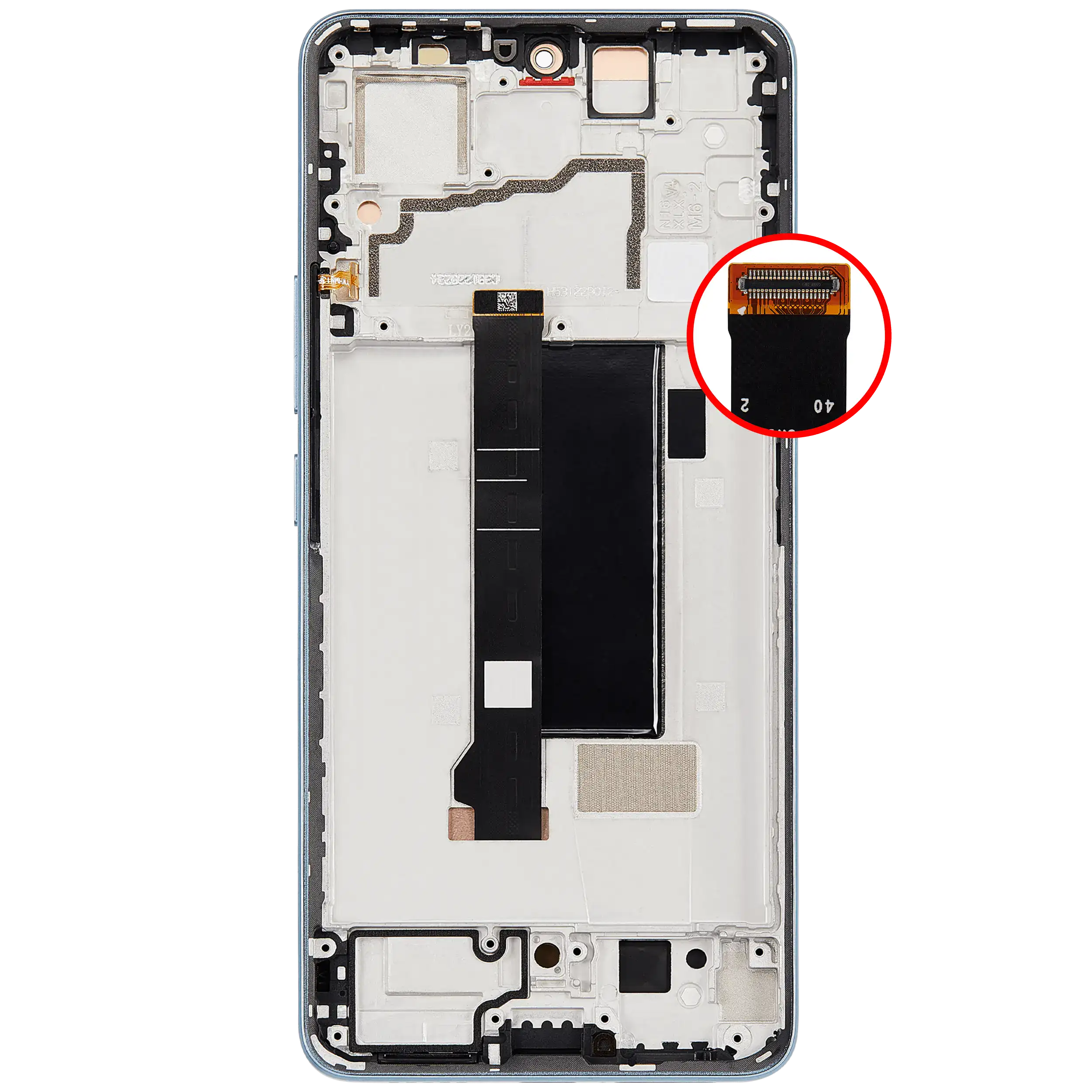 OLED Display mit Rahmen für Xiaomi Redmi Note 13 Pro 5G (professionell aufgearbeitet) (Olive Green) – Bild 4