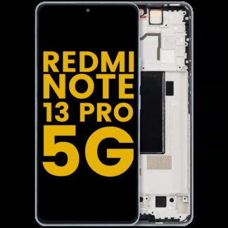 OLED Display mit Rahmen für Xiaomi Redmi Note 13 Pro 5G (professionell aufgearbeitet) (Olive Green)