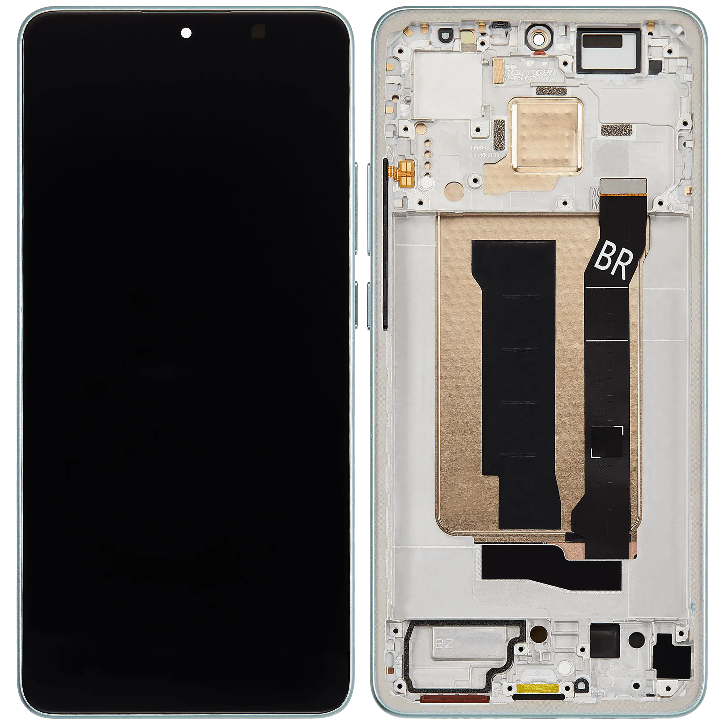 OLED Display mit Rahmen für Xiaomi Redmi Turbo 4 / Xiaomi Poco X7 Pro (professionell aufgearbeitet) (Green (Grün)) – Bild 2