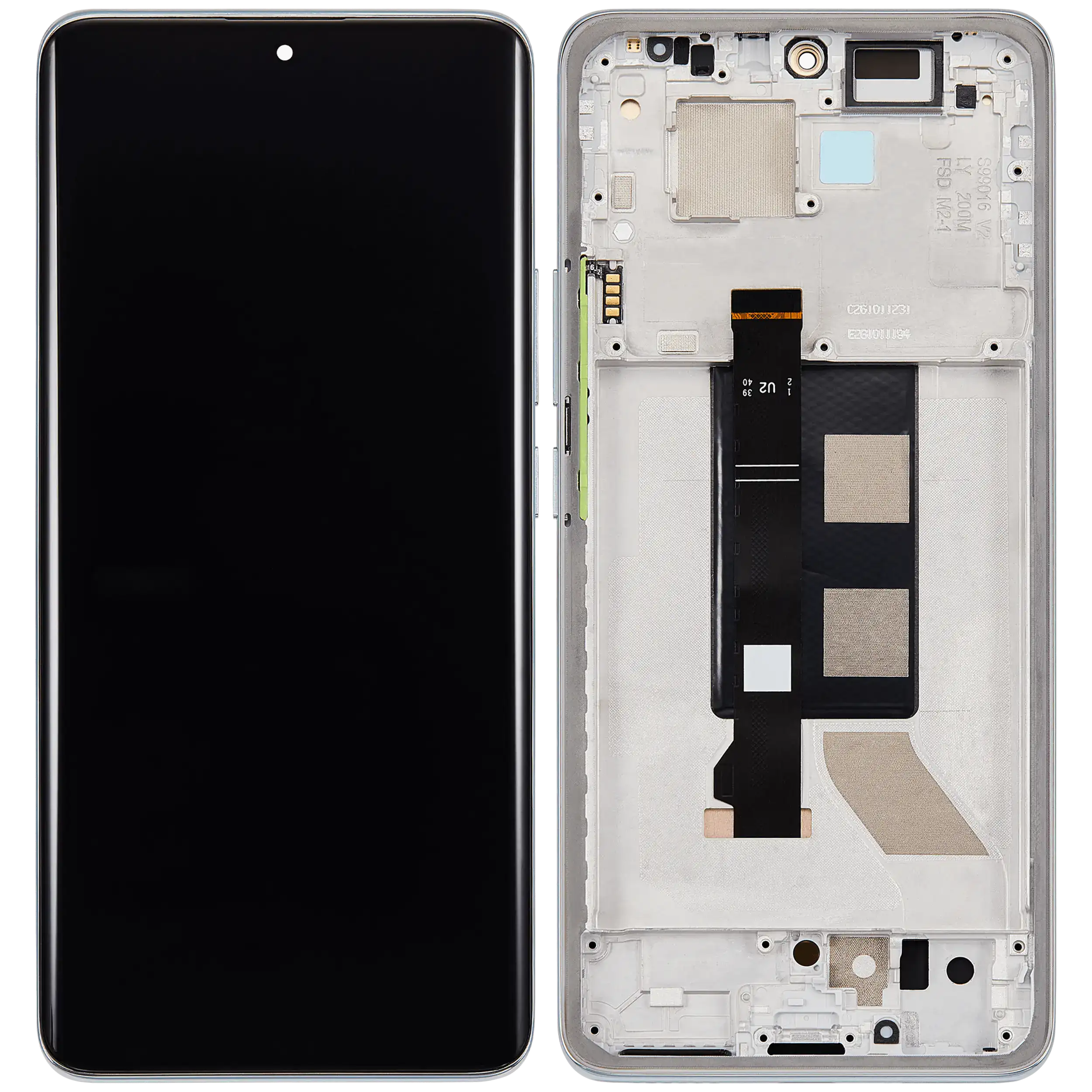 OLED Display mit Rahmen für Xiaomi Redmi Note 14 Pro 5G / Xiaomi Poco X7 (professionell aufgearbeitet) (Green (Grün)) – Bild 2