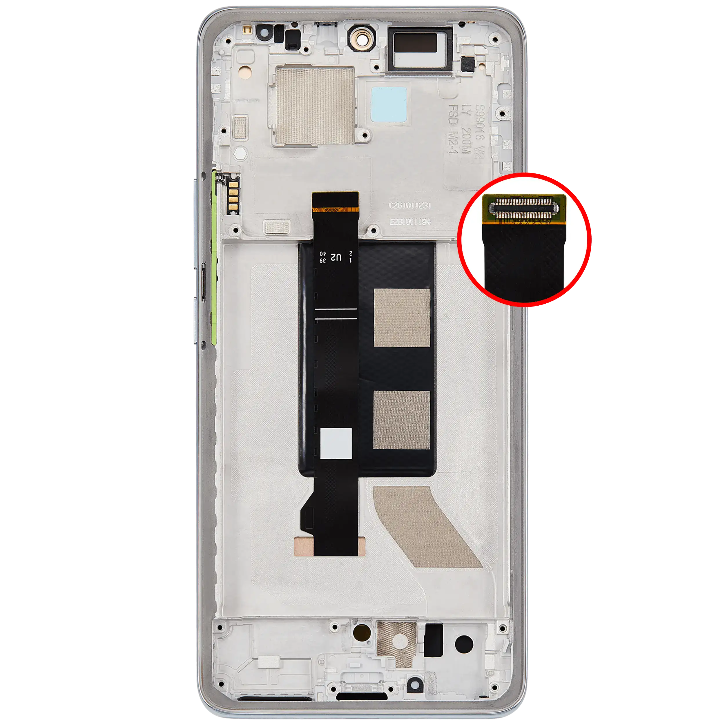 OLED Display mit Rahmen für Xiaomi Redmi Note 14 Pro 5G / Xiaomi Poco X7 (professionell aufgearbeitet) (Green (Grün)) – Bild 4