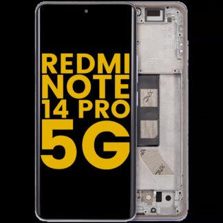 OLED Display mit Rahmen für Xiaomi Redmi Note 14 Pro 5G (professionell aufgearbeitet) (Lavender Purple)