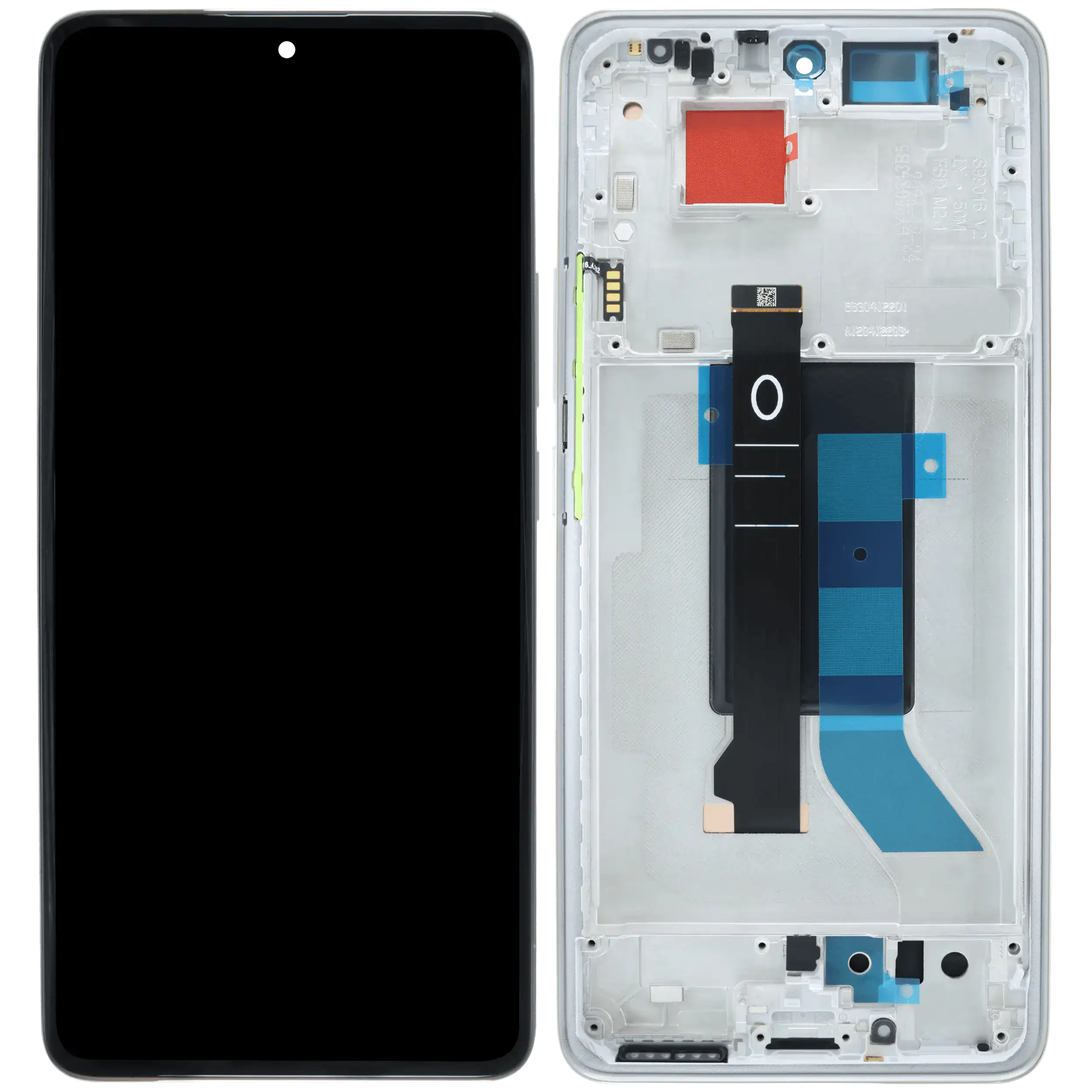 OLED Display mit Rahmen für Xiaomi Poco X7 (professionell aufgearbeitet) (Silver (Silber)) – Bild 2