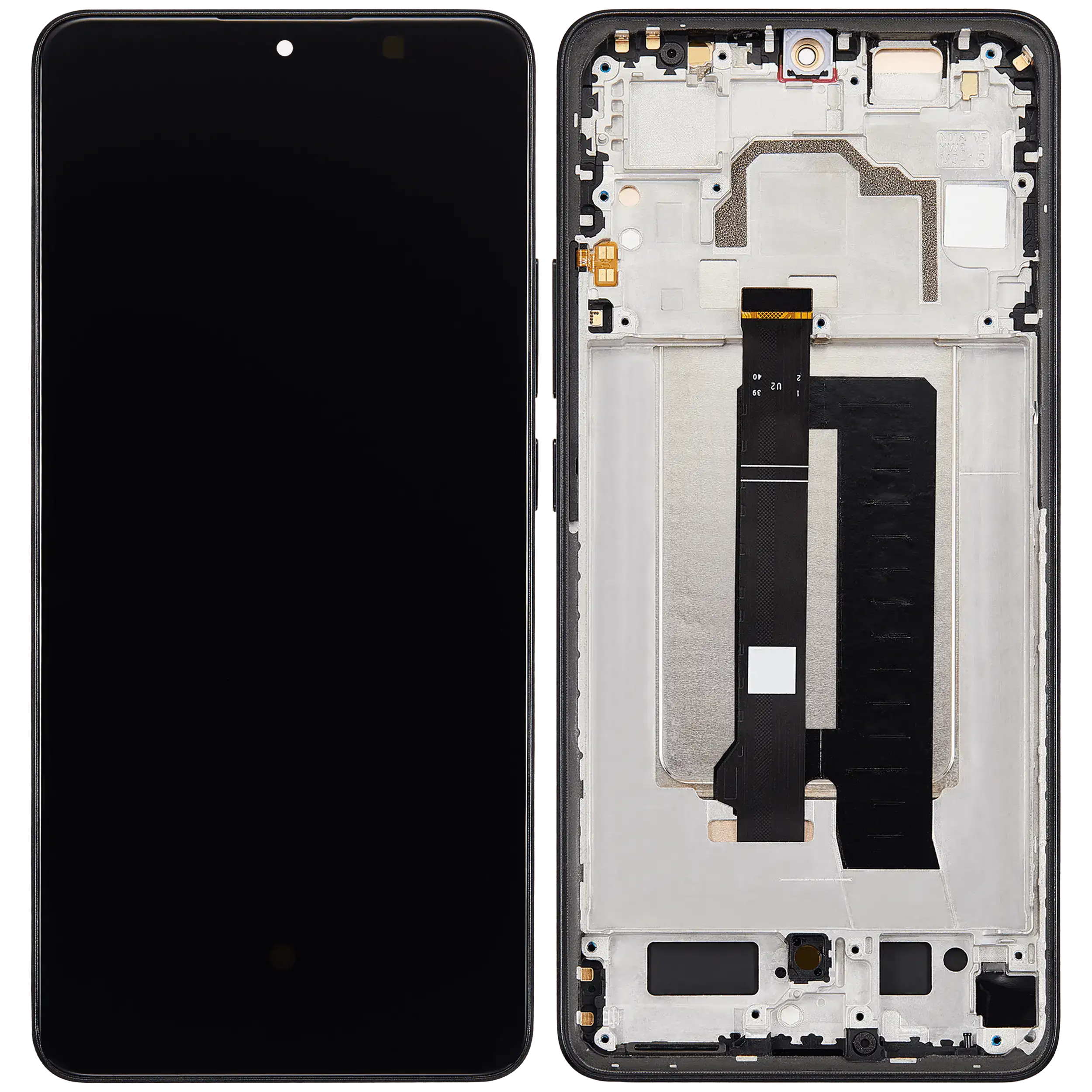 OLED Display mit Rahmen für Xiaomi Poco X6 Pro (professionell aufgearbeitet) (Yellow) – Bild 2