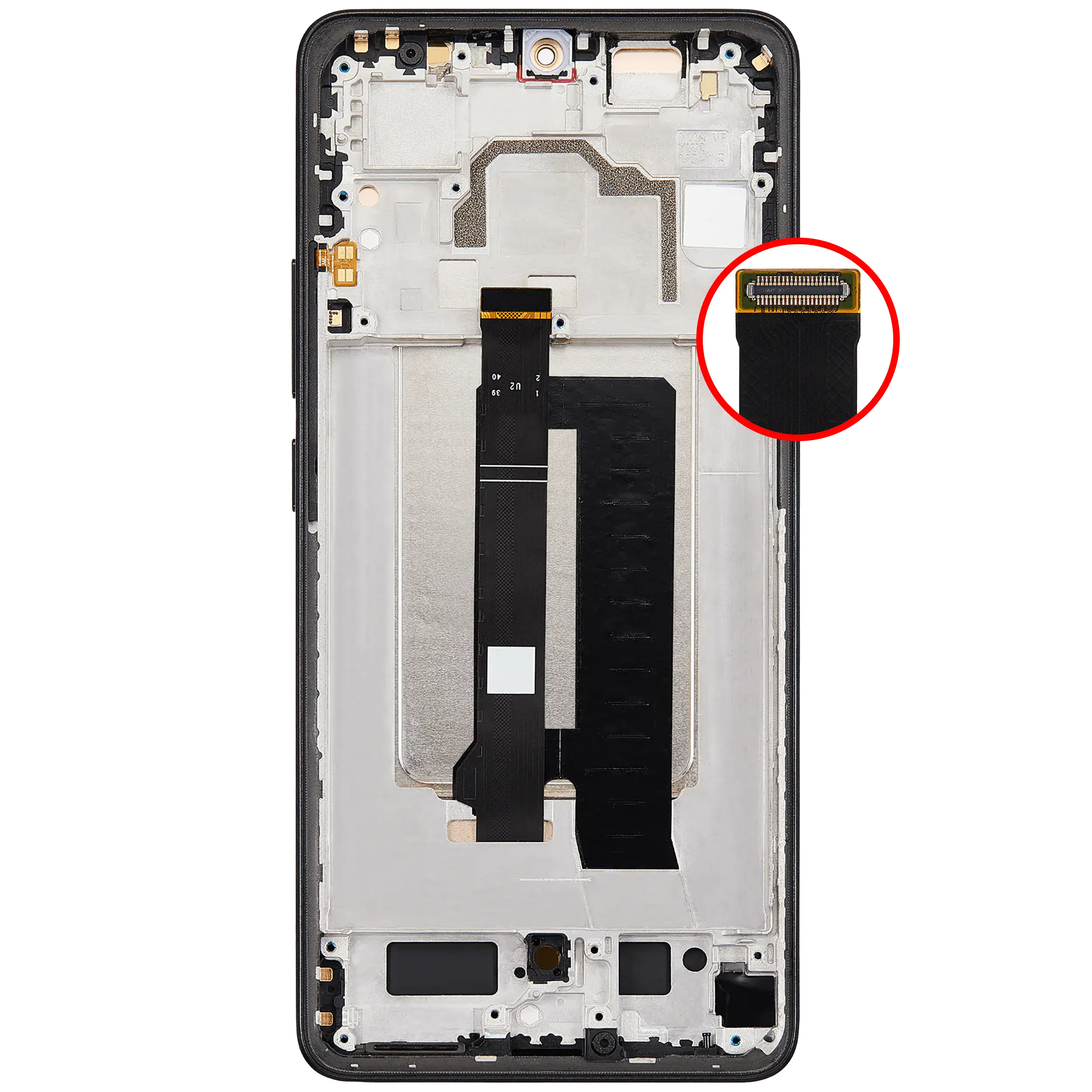 OLED Display mit Rahmen für Xiaomi Poco X6 Pro (professionell aufgearbeitet) (Yellow) – Bild 4