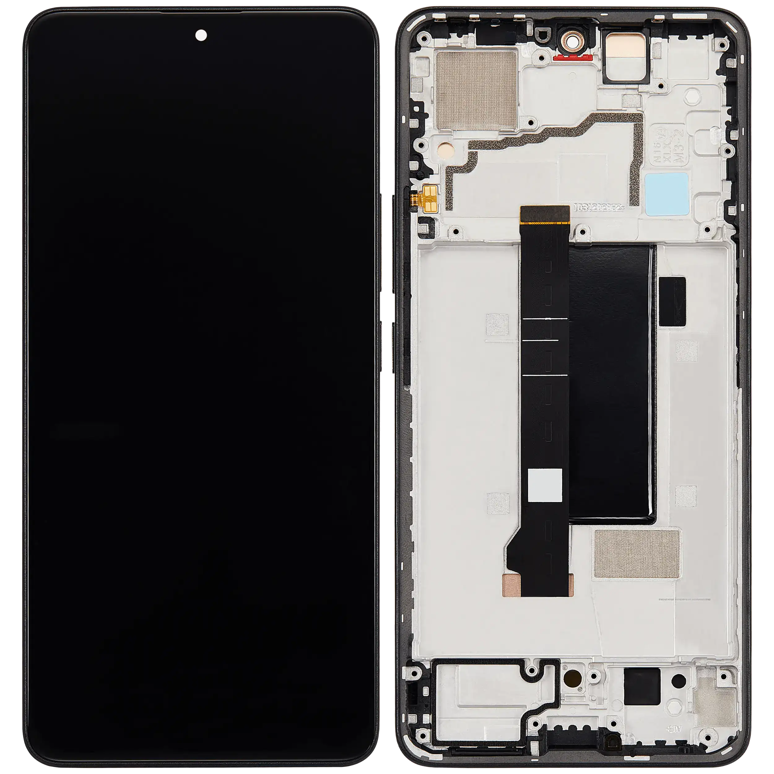 OLED Display mit Rahmen für Xiaomi Poco X6 (professionell aufgearbeitet) (Black (Schwarz)) – Bild 2