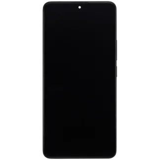 OLED Display mit Rahmen für Xiaomi Poco X6 (professionell aufgearbeitet) (Black (Schwarz))