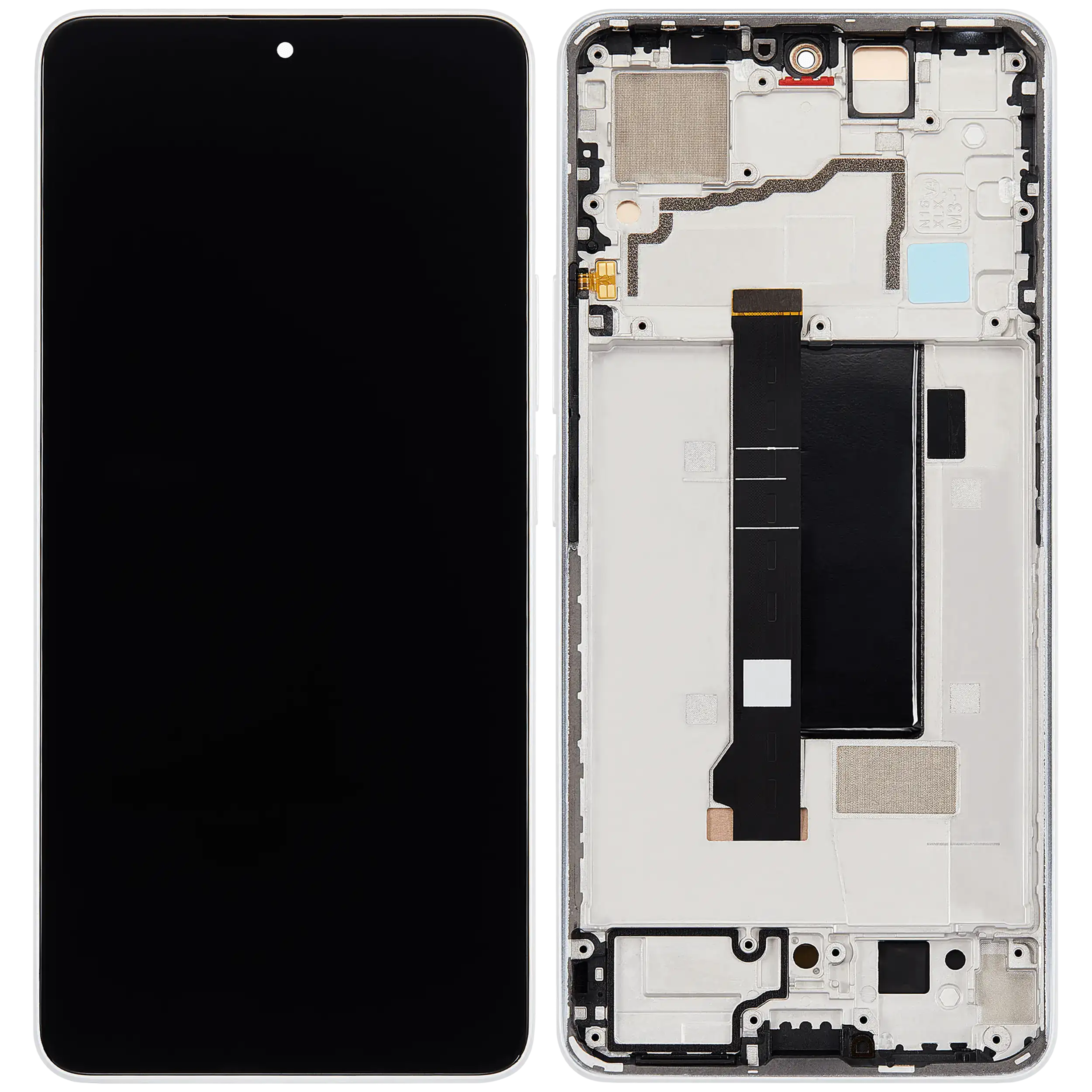 OLED Display mit Rahmen für Xiaomi Poco X6 (professionell aufgearbeitet) (White (Weiß)) – Bild 2