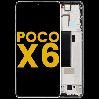OLED Display mit Rahmen für Xiaomi Poco X6 (professionell aufgearbeitet) (Blue (Blau))