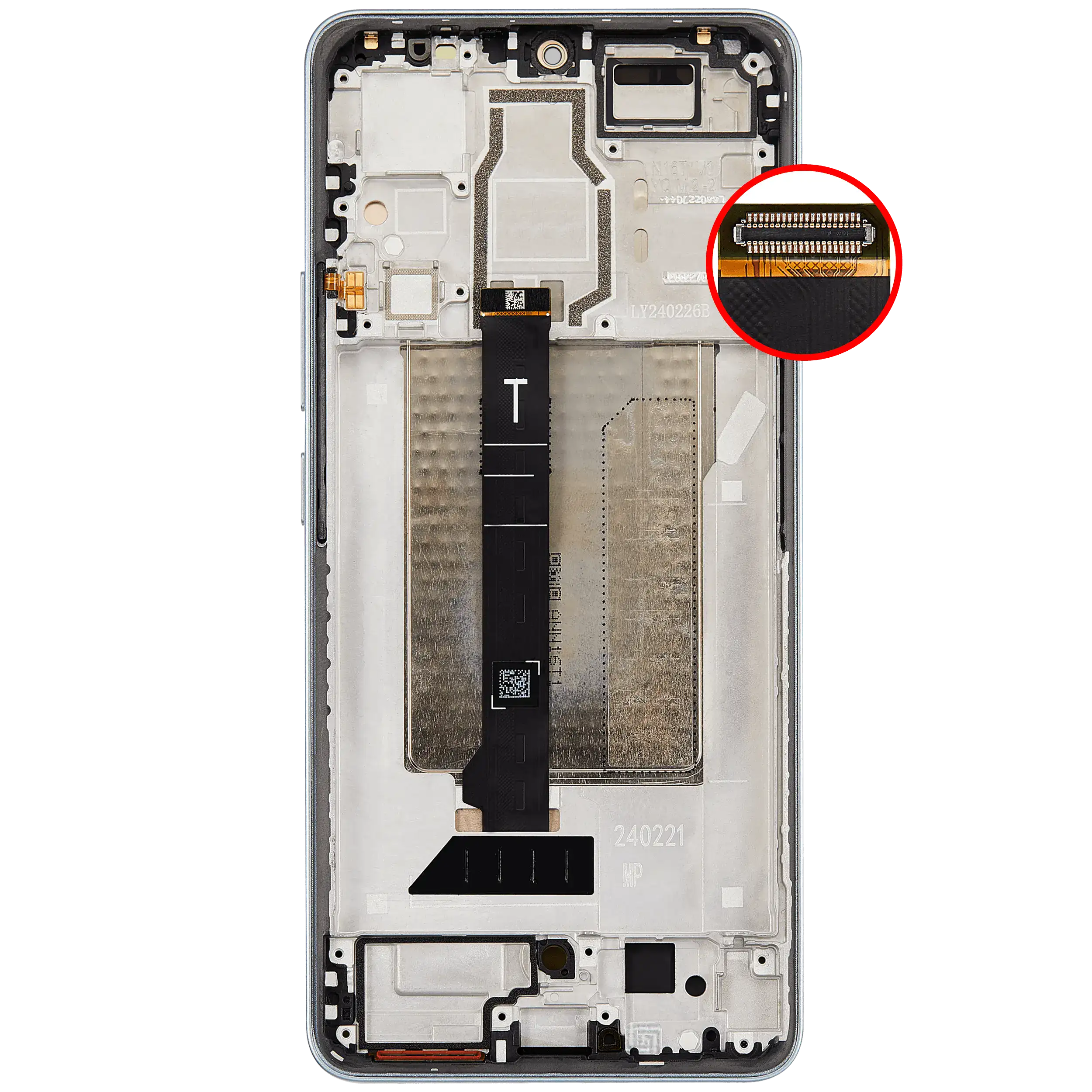 OLED Display mit Rahmen für Xiaomi Redmi Turbo 3 / Xiaomi Poco F6 (professionell aufgearbeitet) (Green (Grün)) – Bild 4