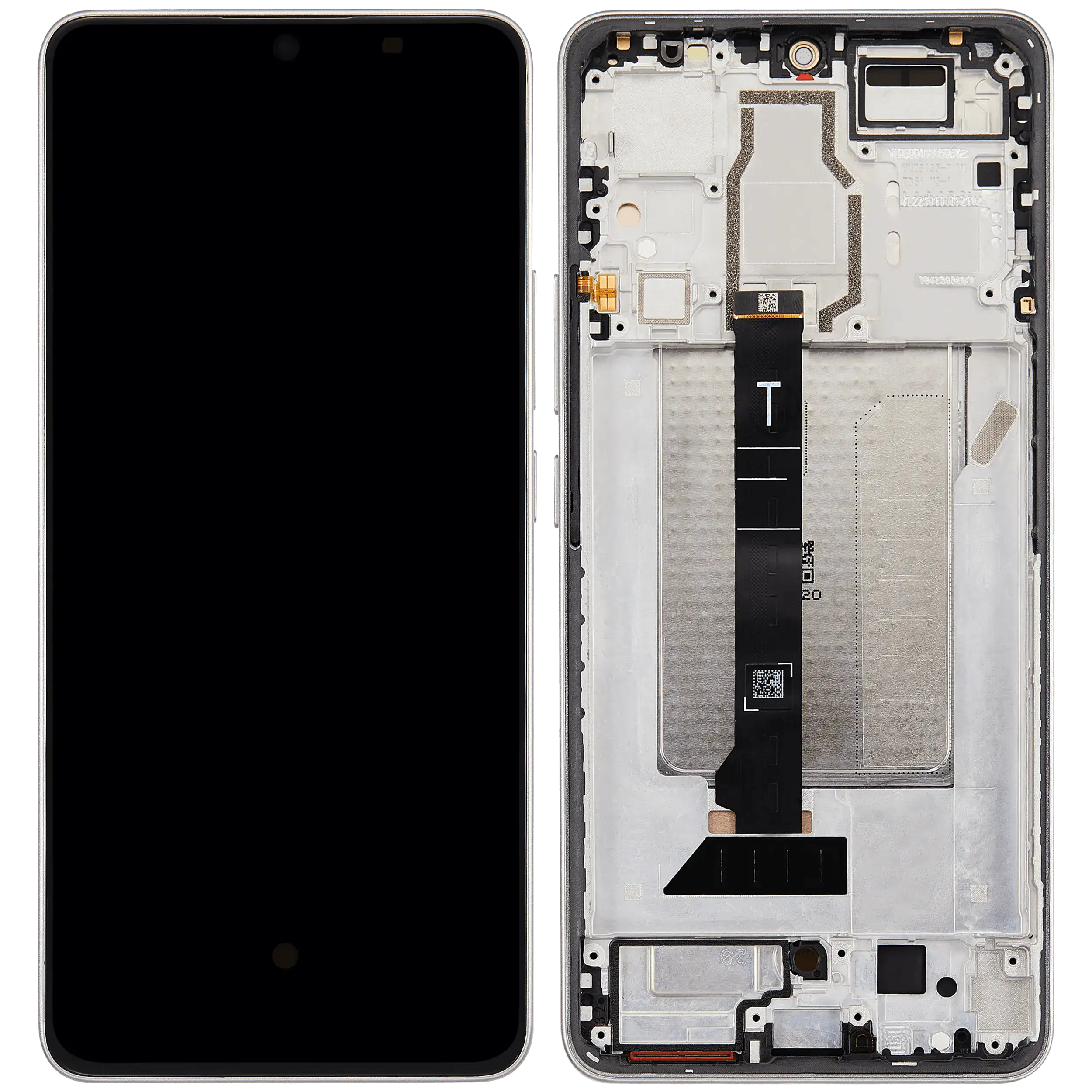 OLED Display mit Rahmen für Xiaomi Redmi Turbo 3 / Xiaomi Poco F6 (professionell aufgearbeitet) (Titanium color) – Bild 2