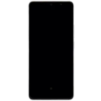 OLED Display mit Rahmen für Xiaomi Redmi Turbo 3 / Xiaomi Poco F6 (professionell aufgearbeitet) (Titanium color)
