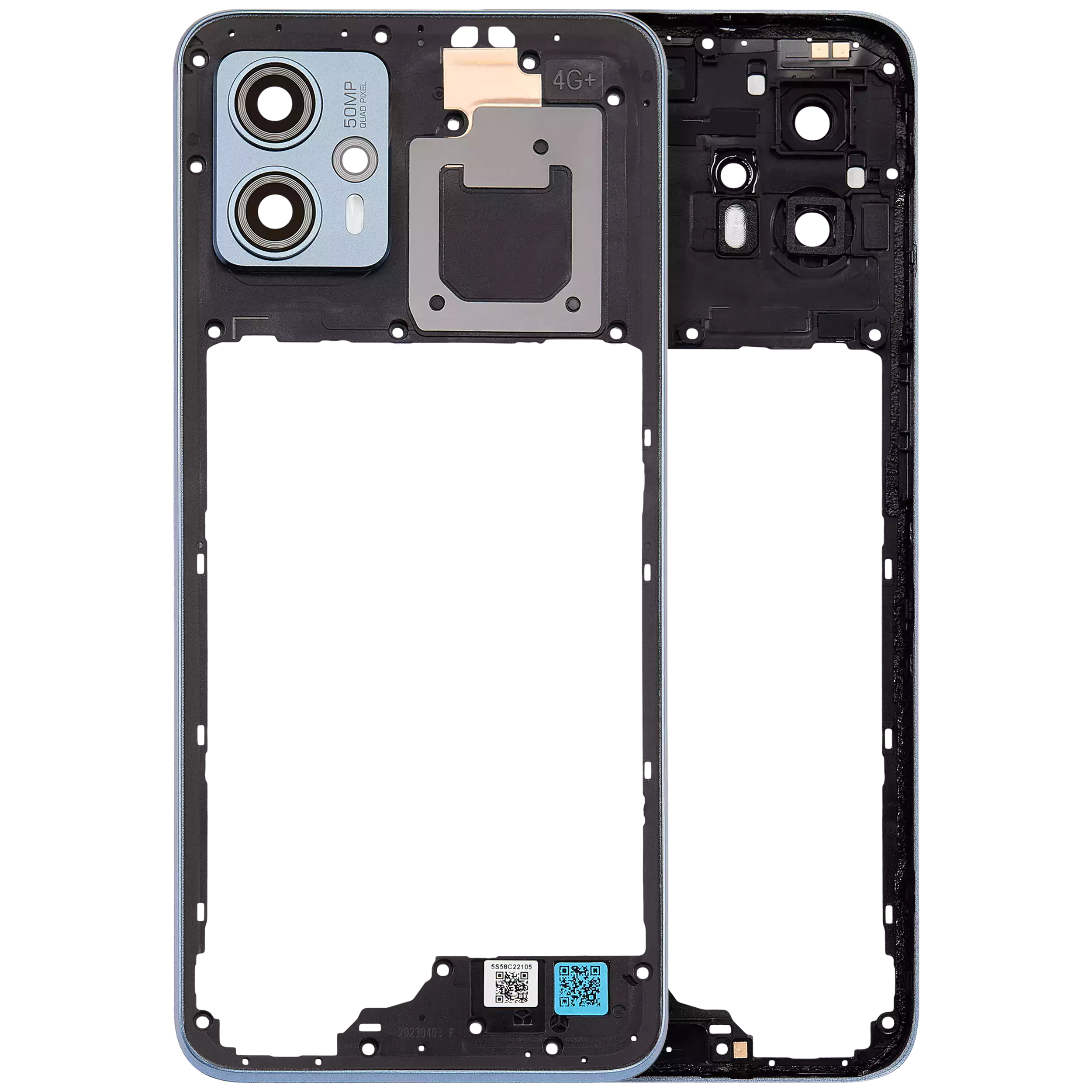 Middle Rahmen für Motorola Moto G (XT2613 / 2026) (Original) (Slipstream) – Bild 3