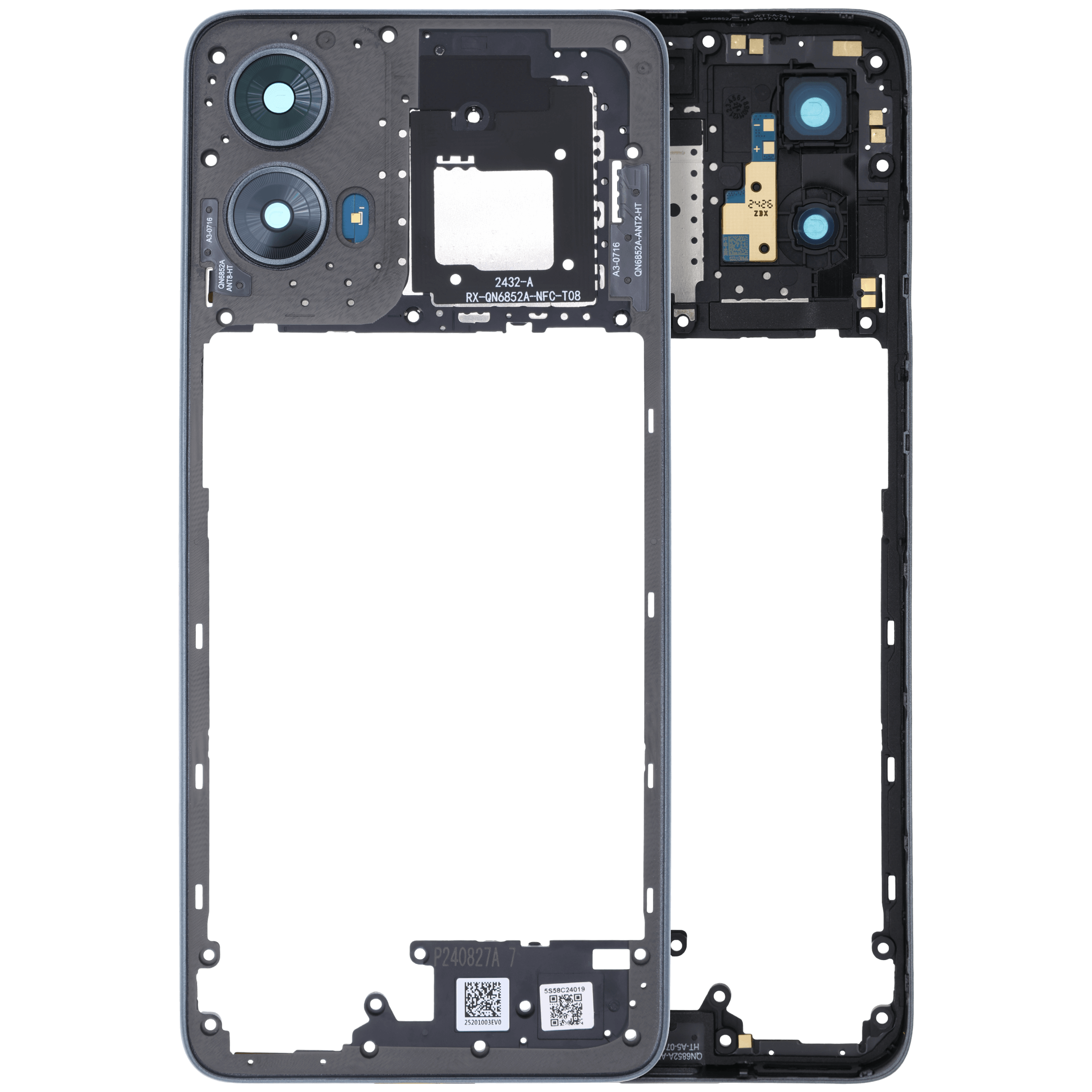 Middle Rahmen für Motorola Moto G Play (XT2615 / 2026) (Original) (Tapestry) – Bild 2