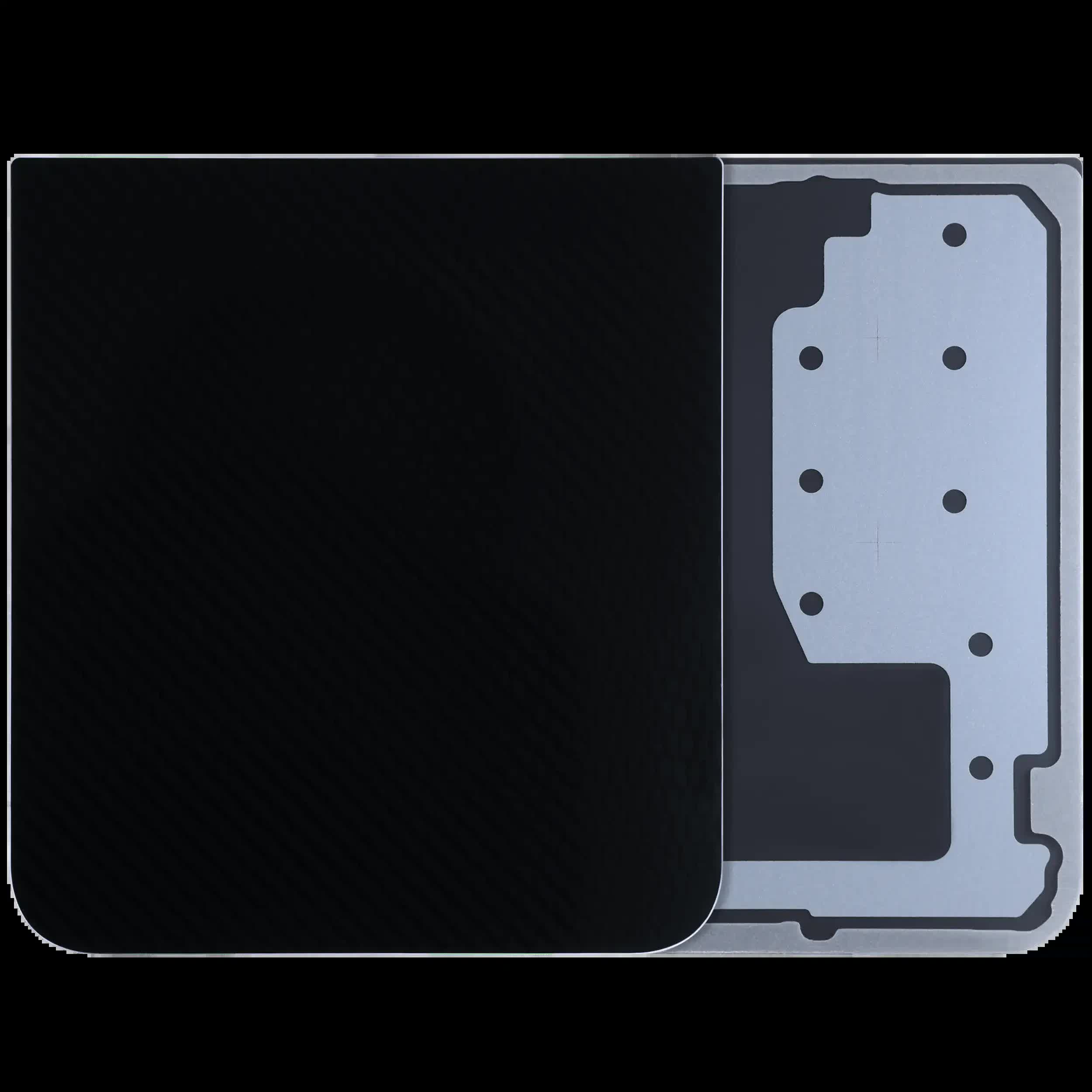 Rückdeckelglas für Samsung Galaxy Z Flip 6 5G (Service Pack) (Black (Schwarz))