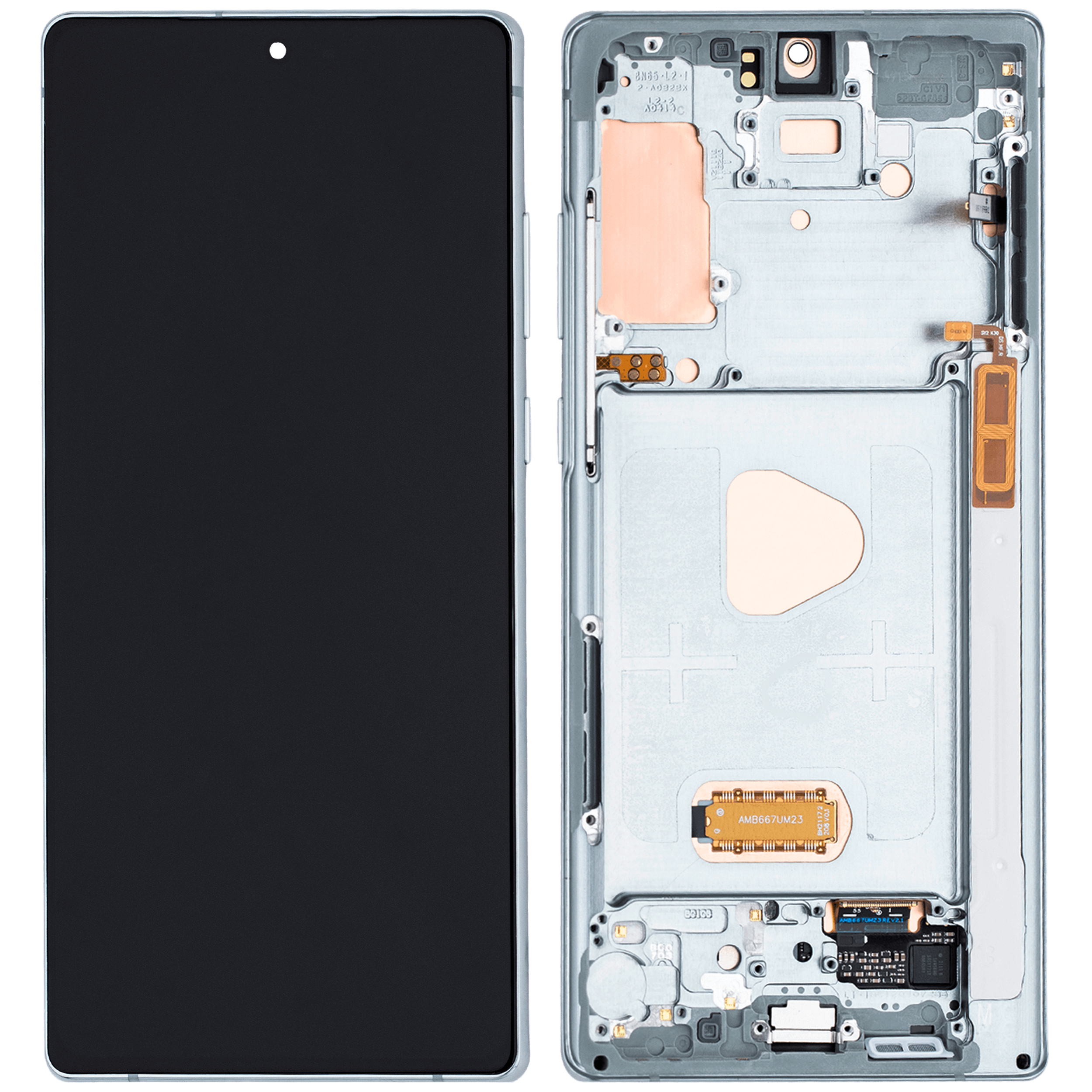 OLED Display mit Rahmen für Samsung Galaxy Note 20 5G (Aftermarket Plus) (Mystic Green) – Bild 2