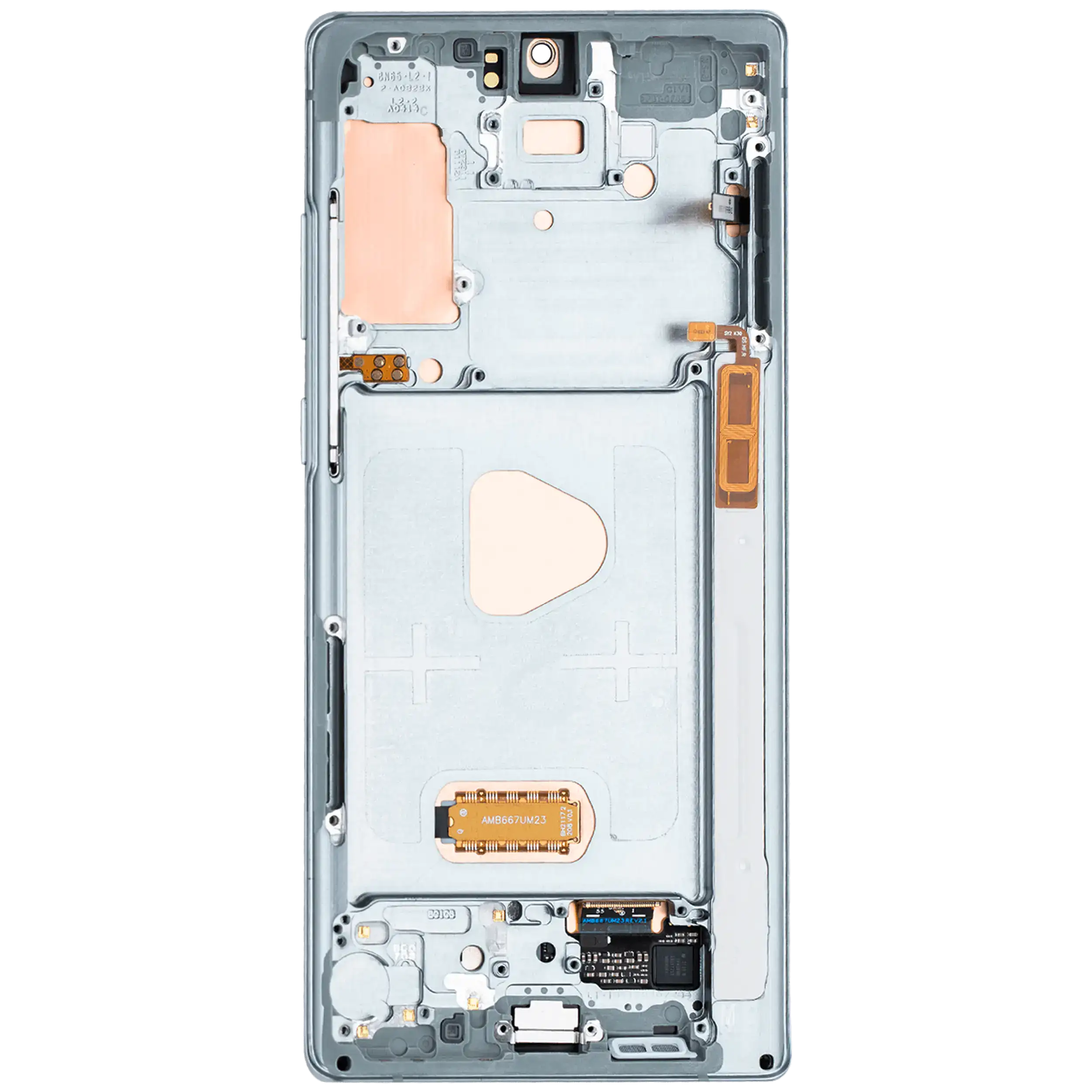 OLED Display mit Rahmen für Samsung Galaxy Note 20 5G (Aftermarket Plus) (Mystic Green) – Bild 4
