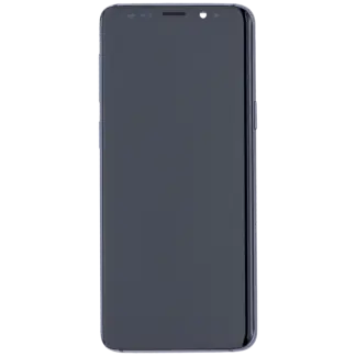 OLED Display mit Rahmen für Samsung Galaxy S9 (Aftermarket Plus) (Titanium Gray (Grau))