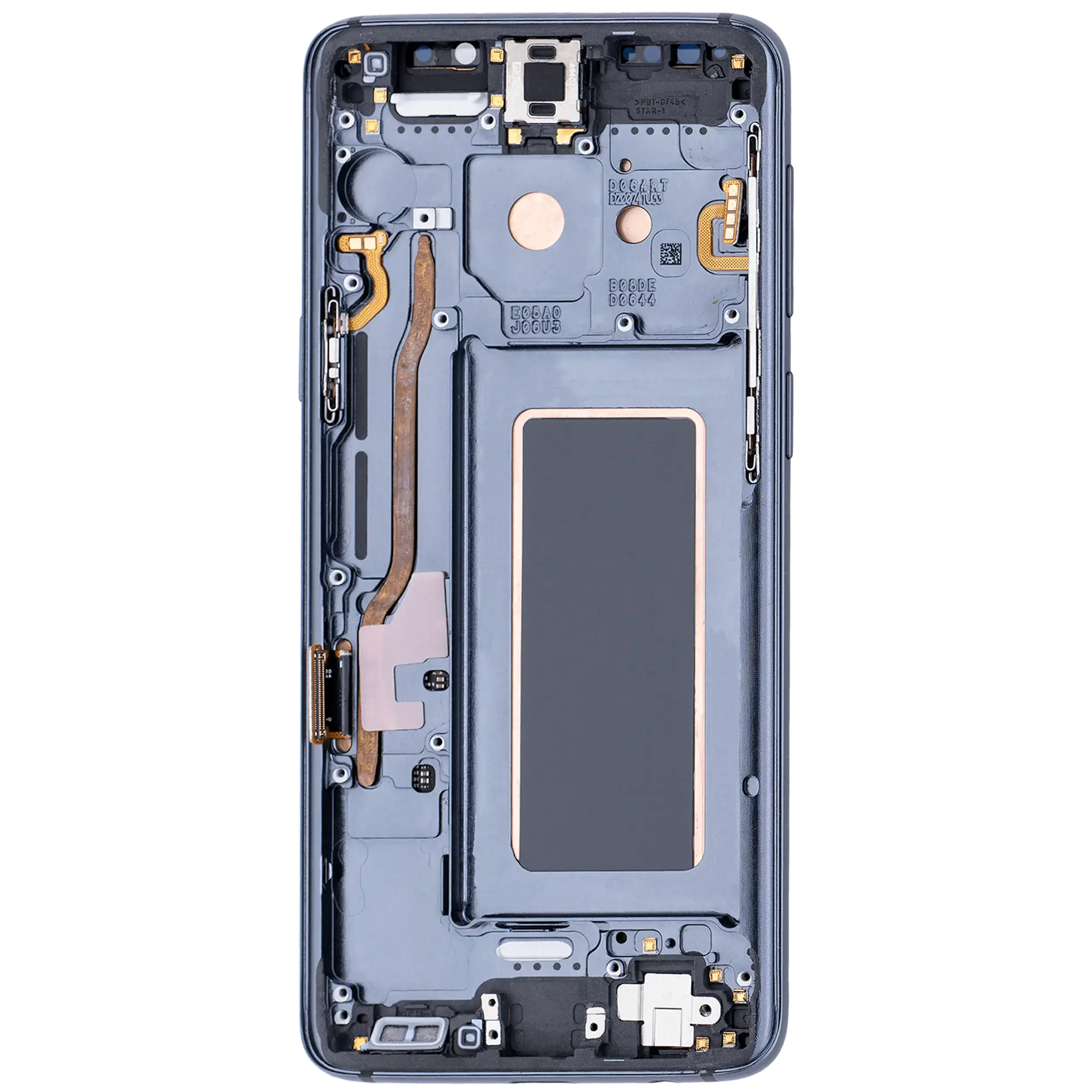 OLED Display mit Rahmen für Samsung Galaxy S9 (Aftermarket Plus) (Titanium Gray (Grau)) – Bild 4