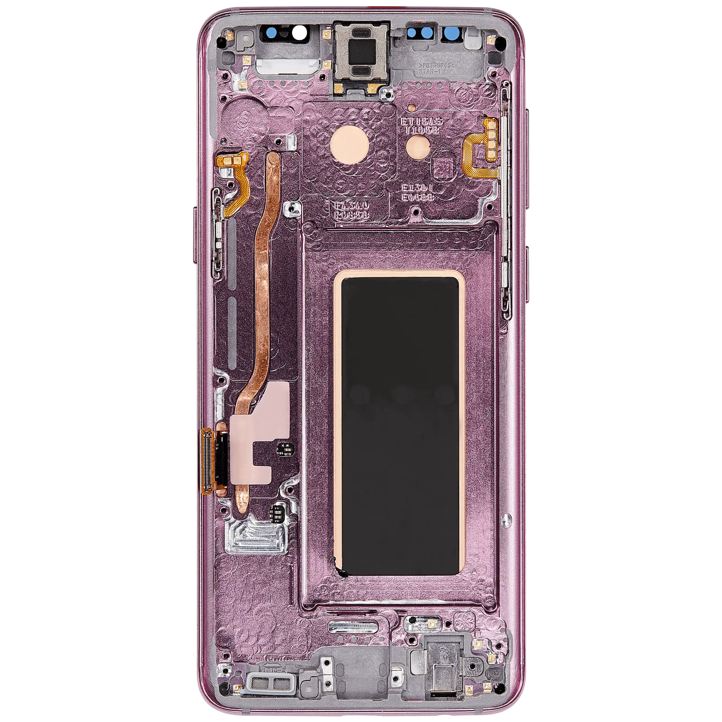 OLED Display mit Rahmen für Samsung Galaxy S9 (Aftermarket Plus) (Lilac Purple (Violett)) – Bild 4
