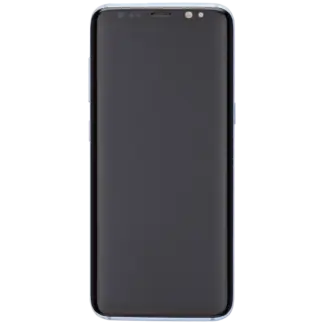 OLED Display mit Rahmen für Samsung Galaxy S8 (Aftermarket Plus) (Coral Blue (Blau))