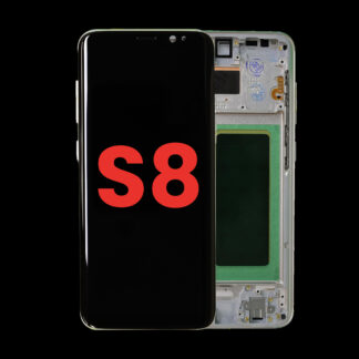 OLED Display mit Rahmen für Samsung Galaxy S8 (Aftermarket Plus) (Maple Gold)