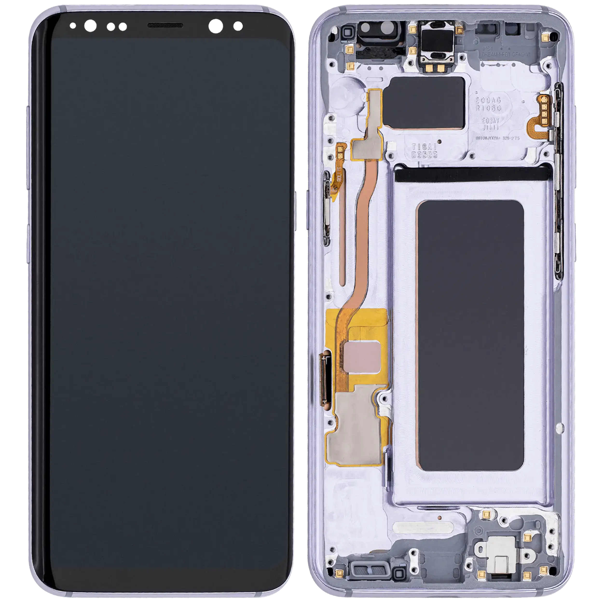 OLED Display mit Rahmen für Samsung Galaxy S8 (Aftermarket Plus) (Orchid Gray) – Bild 2