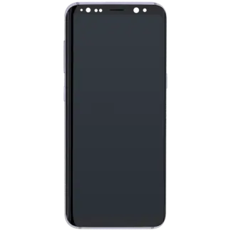 OLED Display mit Rahmen für Samsung Galaxy S8 (Aftermarket Plus) (Orchid Gray)