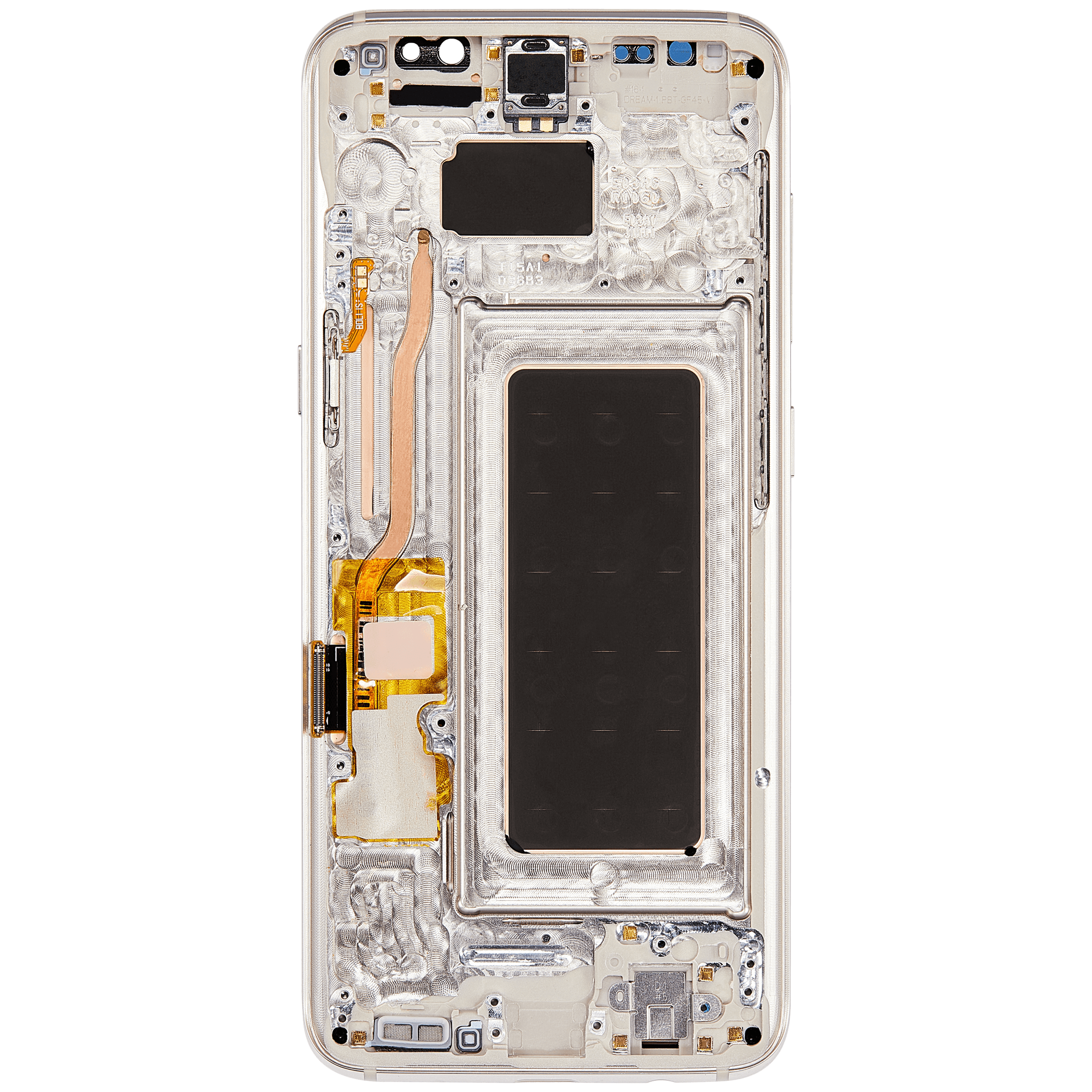OLED Display mit Rahmen für Samsung Galaxy S8 (Aftermarket Plus) (Arctic Silver) – Bild 4