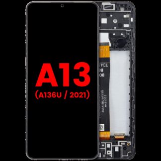 LCD Display mit Rahmen für Samsung Galaxy A13 5G (A136U / 2021) (Aftermarket Plus)