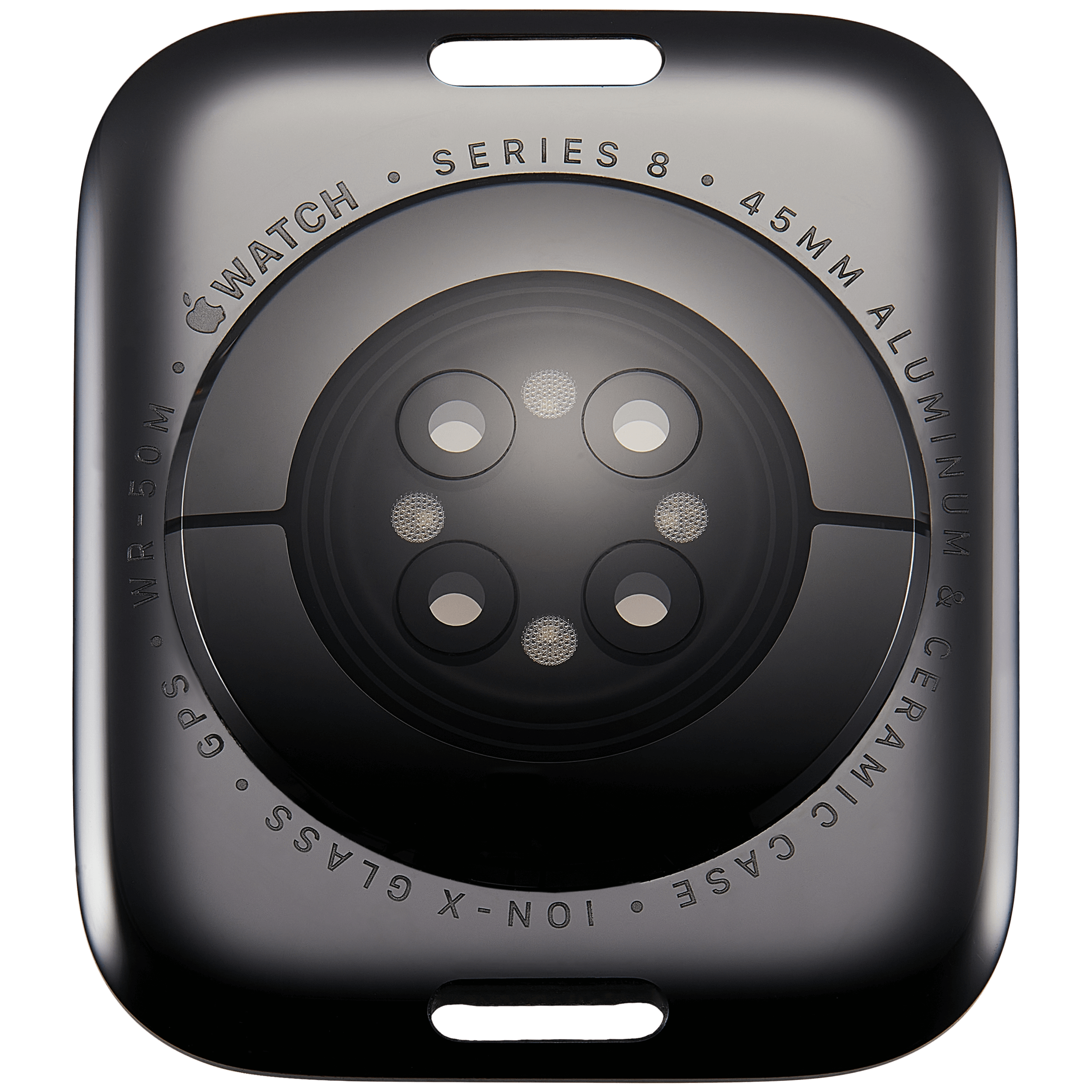 Rückdeckel Baugruppe für Watch Series 8 (45mm) (GPS Version) (Aluminium / Space Black) – Bild 3