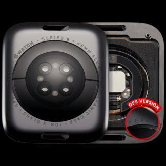 Rückdeckel Baugruppe für Watch Series 9 (45mm) (GPS Version) (Aluminium / Space Black)